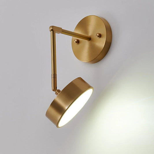 Quelo Modern Iron Rotating Disc Wall Light | Celestre