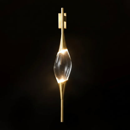Meza Linear Spindle Crystal Wall Light | Celestre