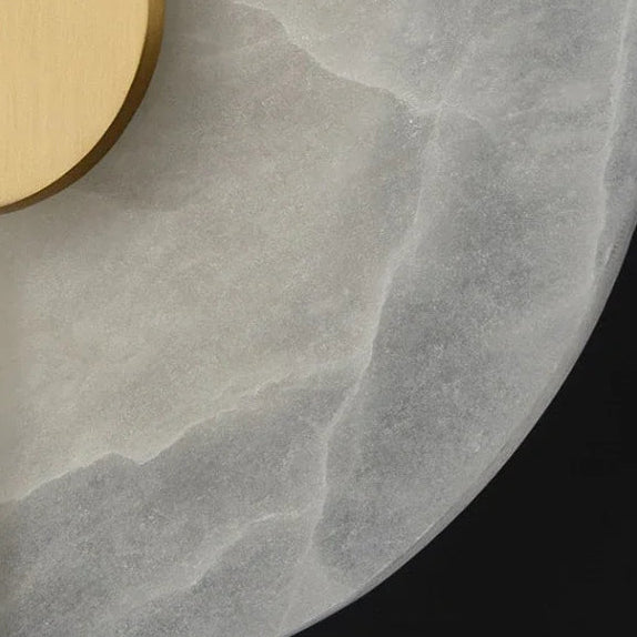 Luna Round Alabaster Wall Light | Celestre