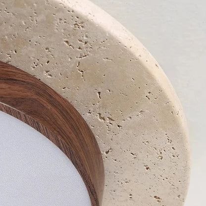 Noru Wabi-Sabi Travertine Ceiling Light | Celestre