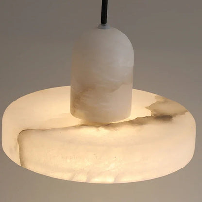 Vexa Cap Alabaster Pendant Light | Celestre
