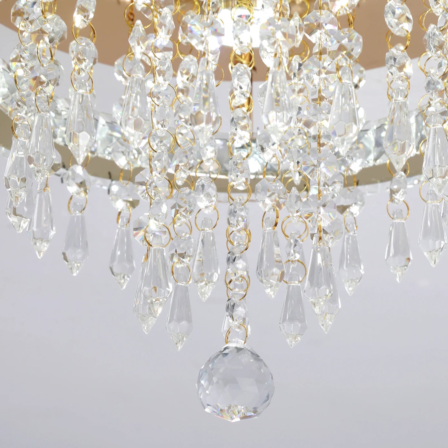 Tori Round Crystal Ceiling Light | Celestre