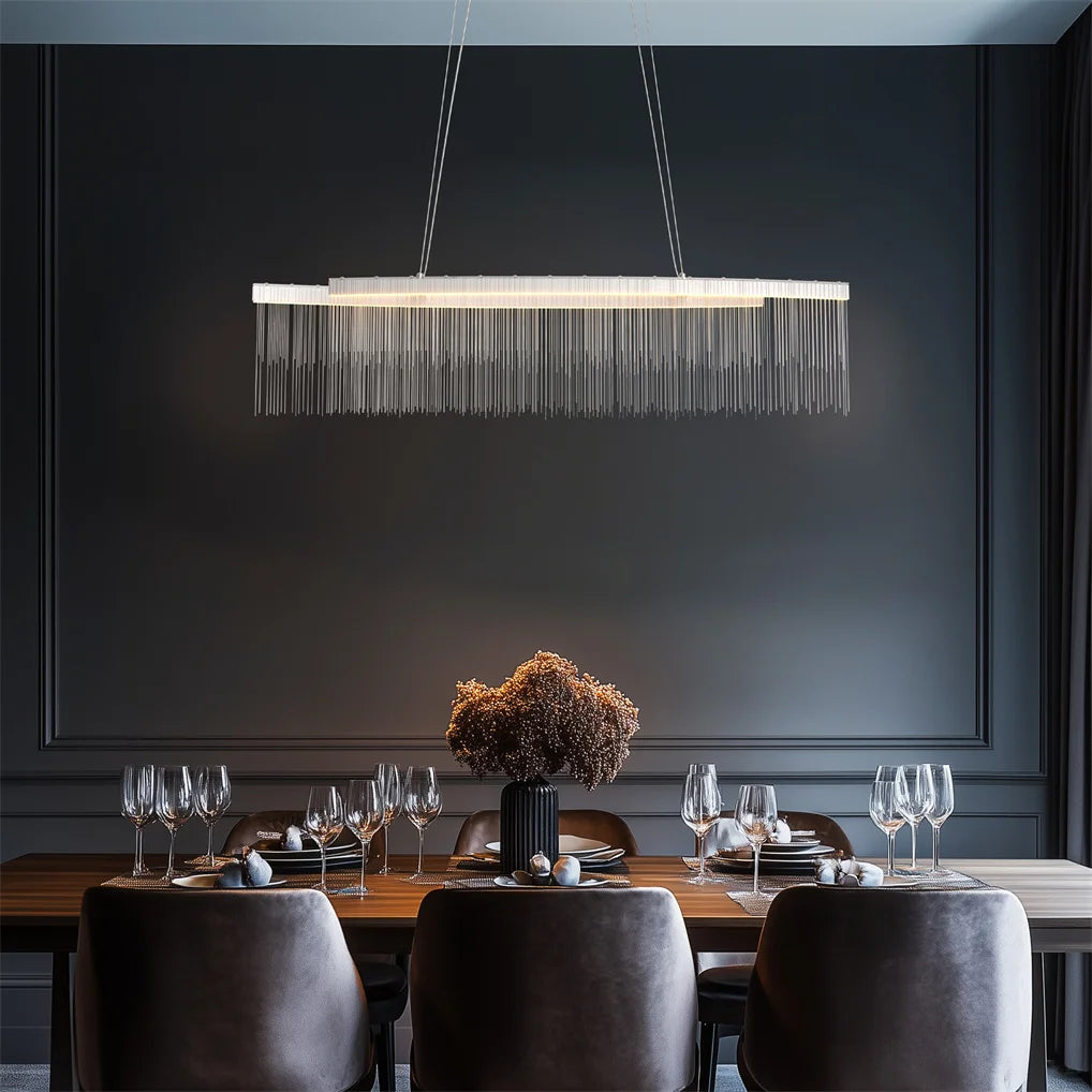 Jora Linear Fringe Chandelier | Celestre