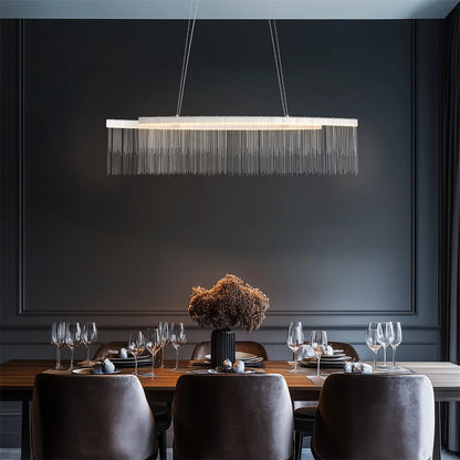 Jora Linear Fringe Chandelier | Celestre