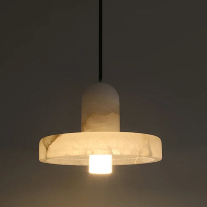 Vexa Cap Alabaster Pendant Light | Celestre