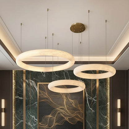 Tivar Stone Ring Chandelier 40-50-60 cm | Celestre