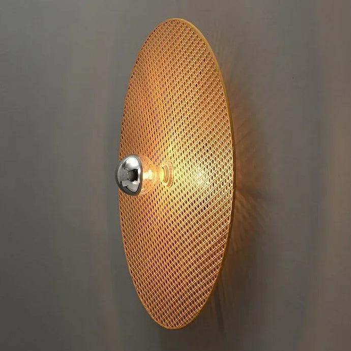 Vuni Disc Weave Wall Light | Celestre