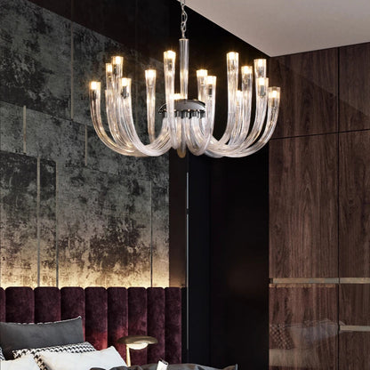 Lume Contemporary Glass Chandelier | Celestre