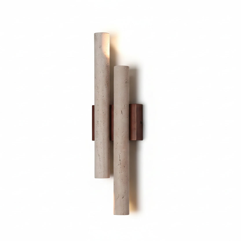 Enzo Travertine Duo Wall Light | Celestre
