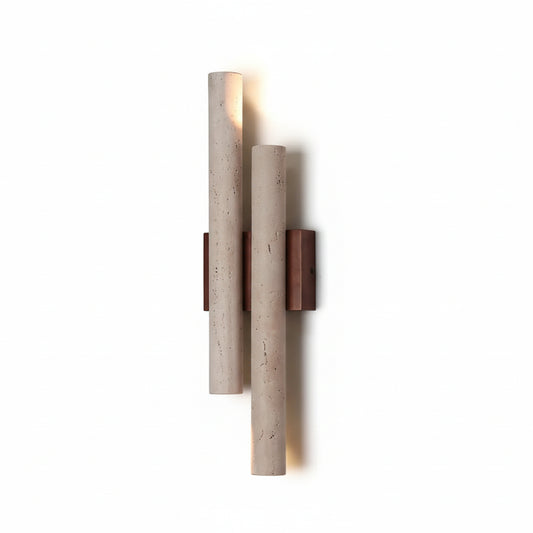 Enzo Travertine Duo Wall Light | Celestre