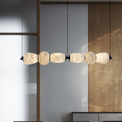 Zilo Linear Alabaster Chandelier | Celestre