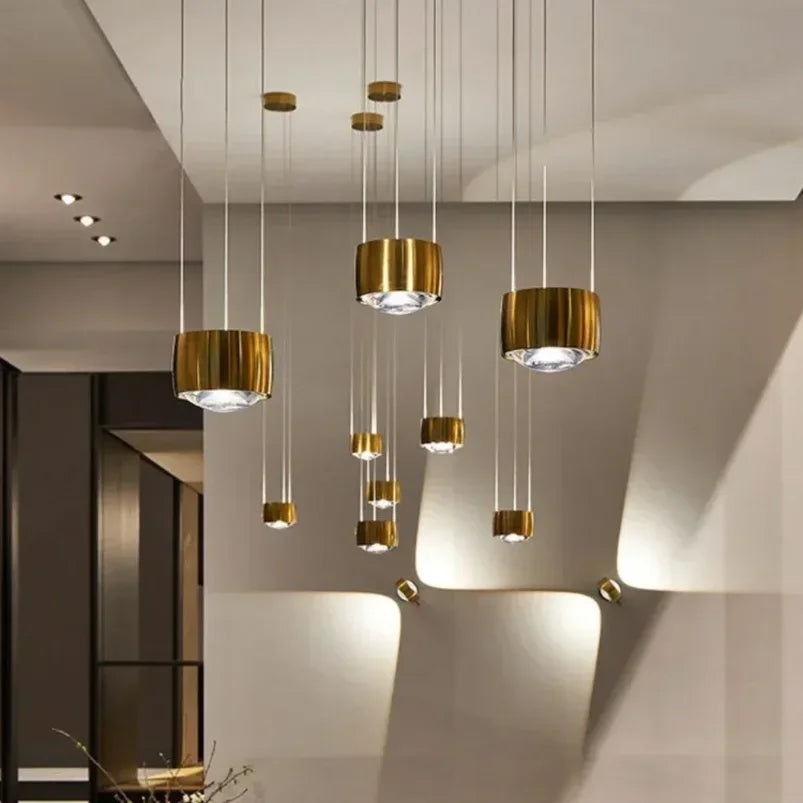 Mavri Minimalist Lens Drum LED Pendant Light | Celestre
