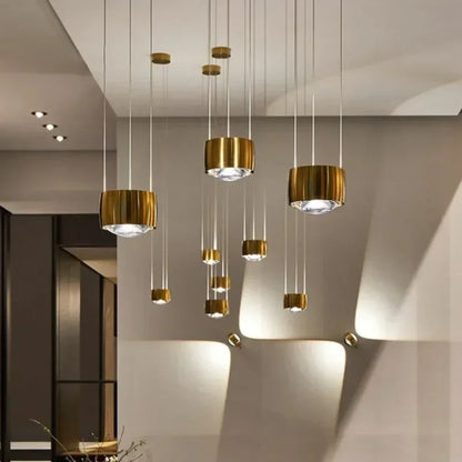 Mavri Minimalist Lens Drum LED Pendant Light | Celestre