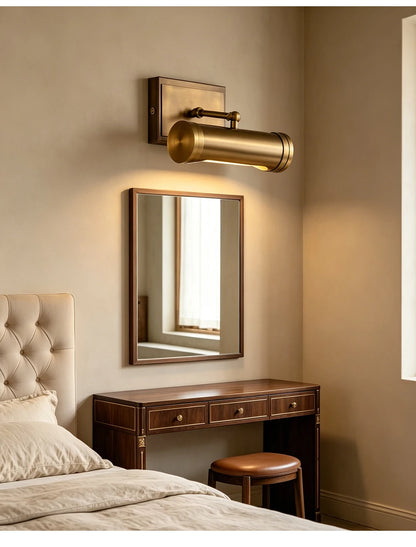 Ondra Vintage Gold Adjustable Picture Wall Light | Celestre