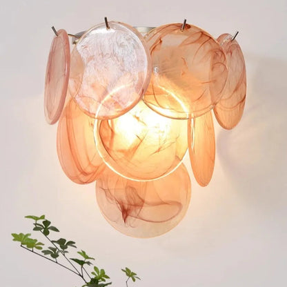 Myro Stained Glass Wall Light Pink | Celestre