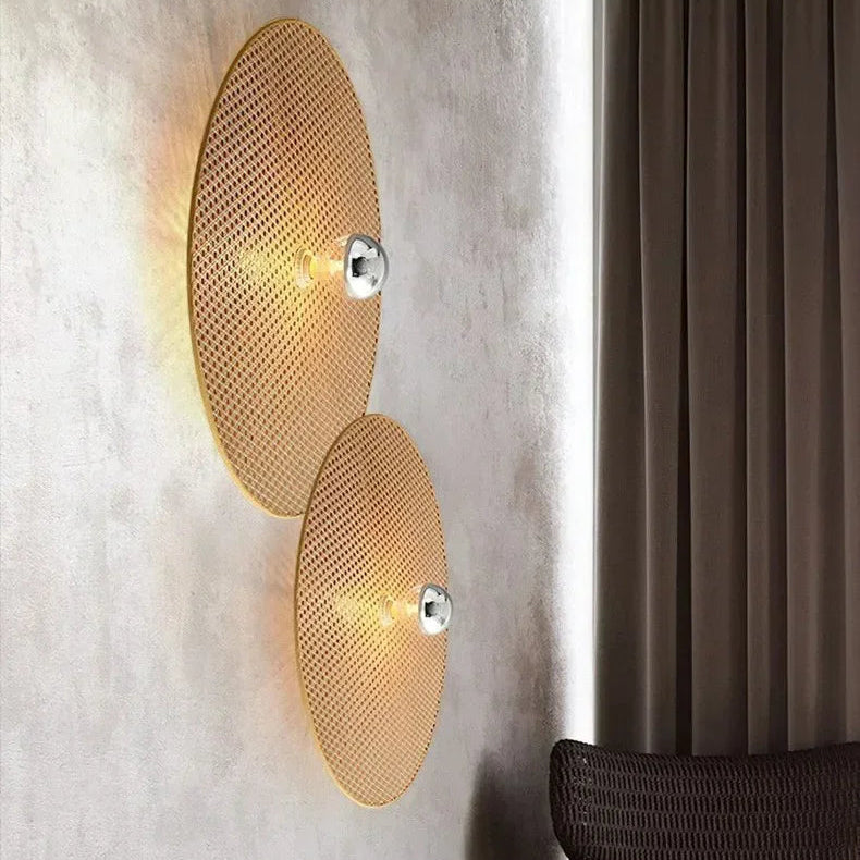 Vuni Disc Weave Wall Light | Celestre