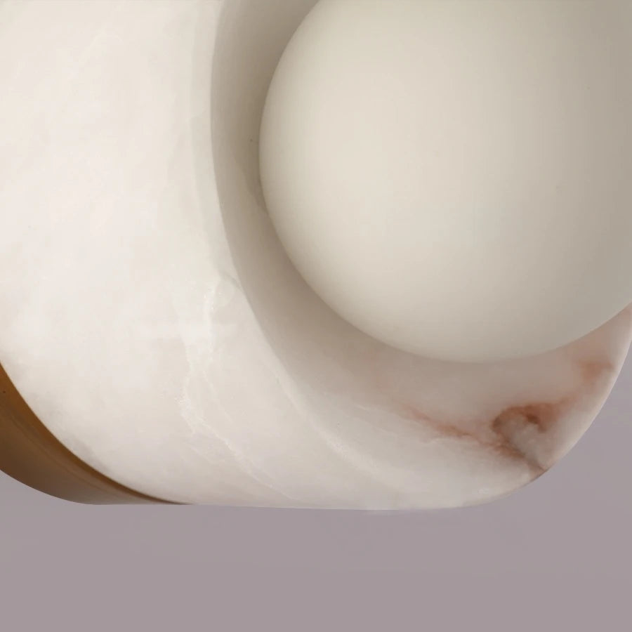 Liri Alabaster Orb Wall Light | Celestre