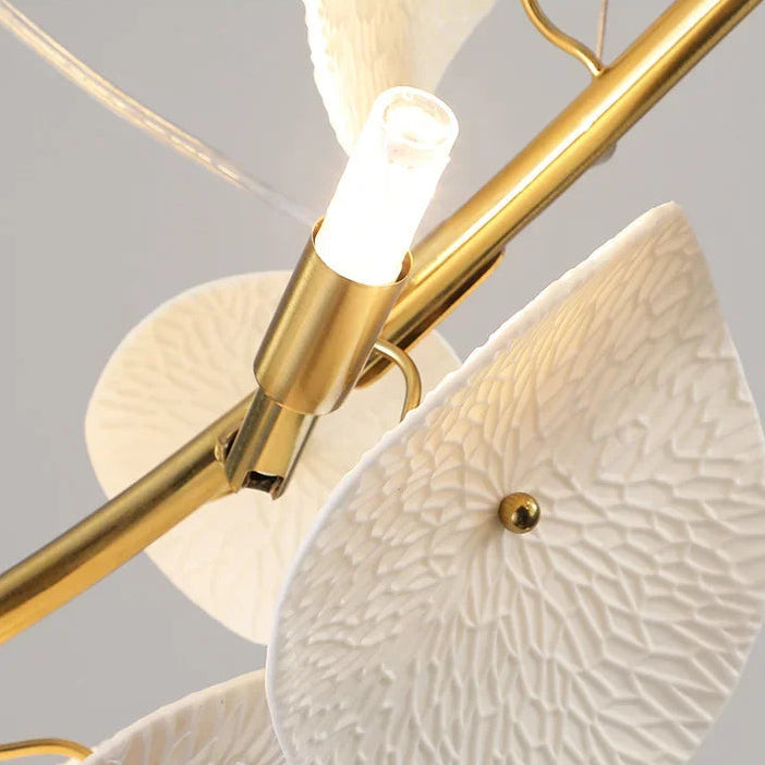 Clere Ceramic Lotus Circular Chandelier | Celestre