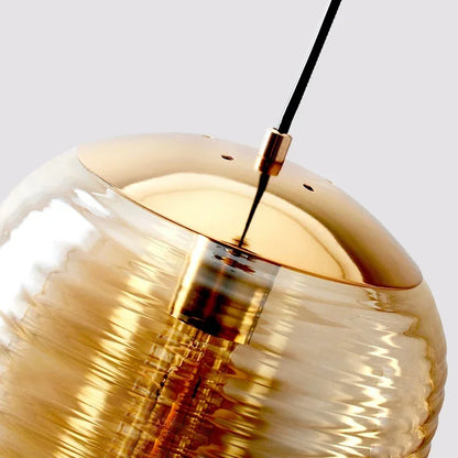 Miel Ribbed Oval Pendant Light | Celestre