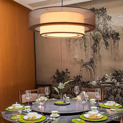 Pora Drum Layered Pendant Light | Celestre