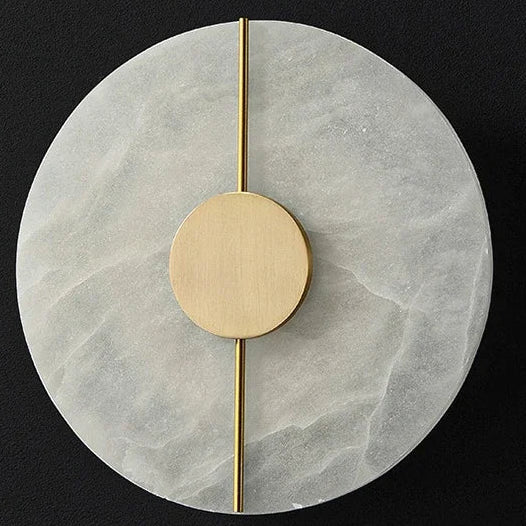 Luna Round Alabaster Wall Light | Celestre