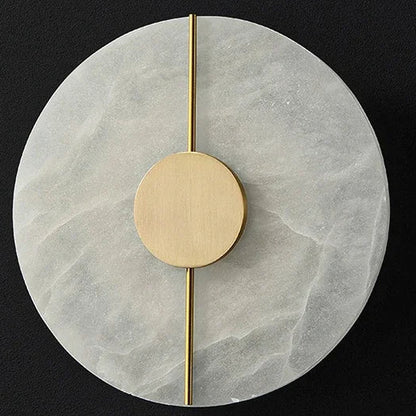 Luna Round Alabaster Wall Light | Celestre