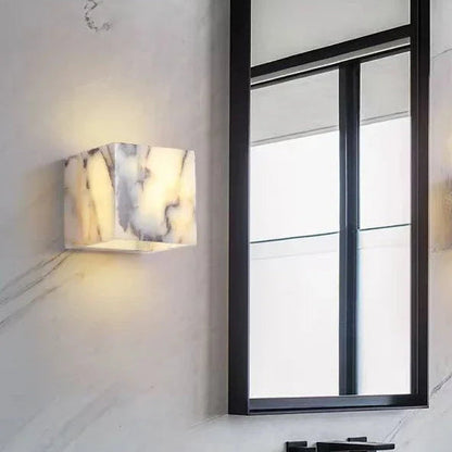 Avely Block Marble Wall Light | Celestre