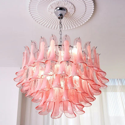 Feno Mid Century Glass Petal Chandelier Dia80cm-4 layers | Celestre