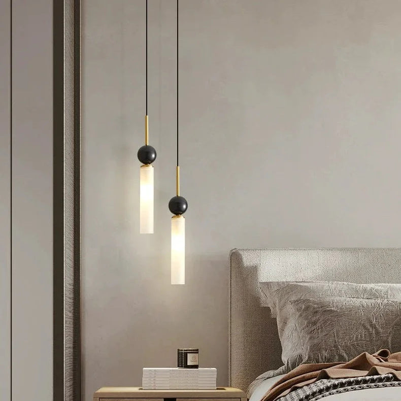 Ryle Italian Tube Pendant Light Gold | Celestre