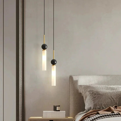 Ryle Italian Tube Pendant Light Gold | Celestre