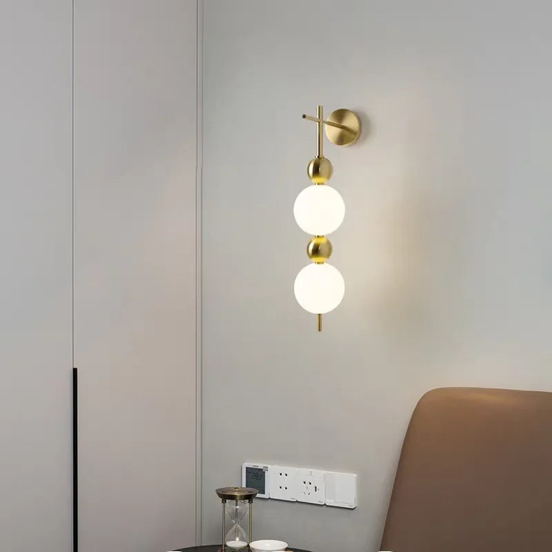 Voro Vertical Beads Wall Light 2 Heads | Celestre