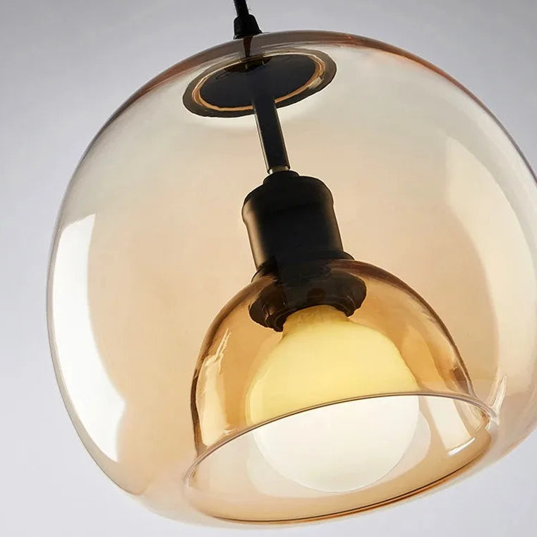 Lurea Glass Dome Pendant Light | Celestre