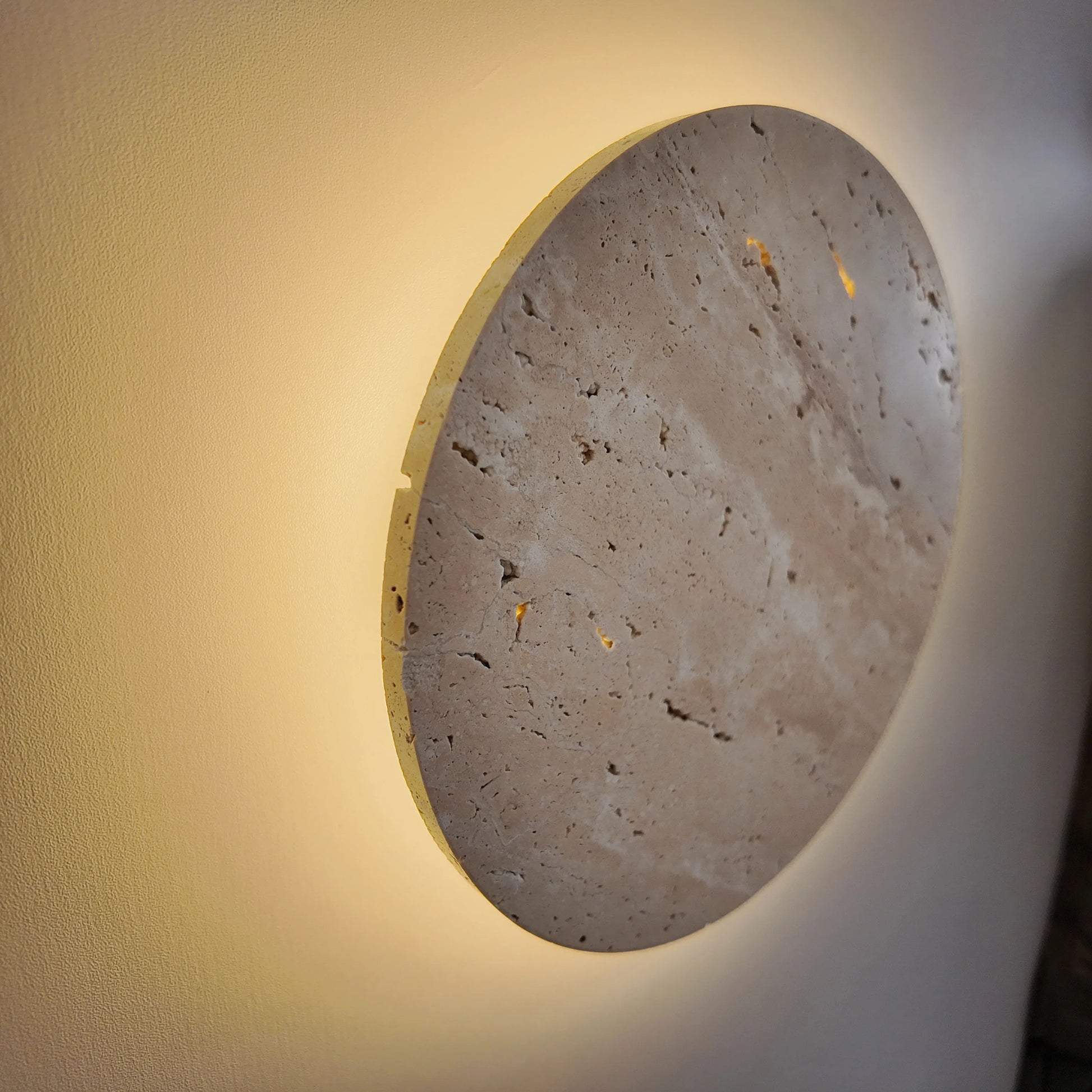 Sera Travertine Contemporary Wall Light | Celestre