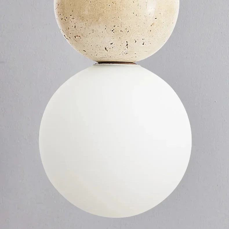 Brin Travertine Cream Pendant Light | Celestre