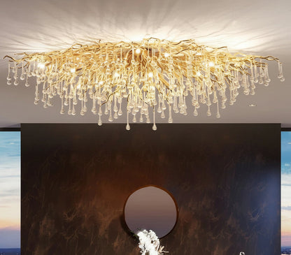 Savo Crystal Branch Round Chandelier D 100 cm | Celestre
