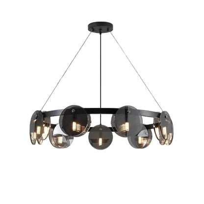 Liva Circular Orbiter Chandelier | Celestre