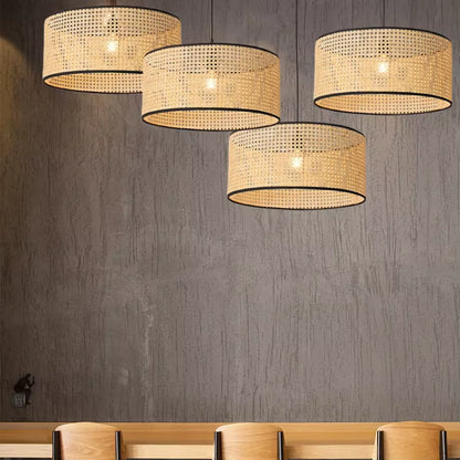 Cilo Woven Drum Pendant Light | Celestre