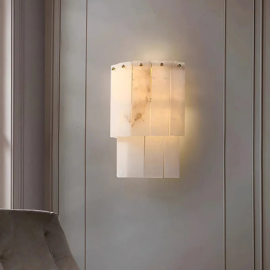 Winza Tiered Alabaster Wall Light | Celestre