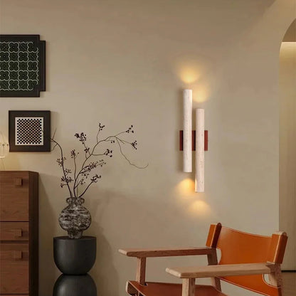Enzo Travertine Duo Wall Light | Celestre
