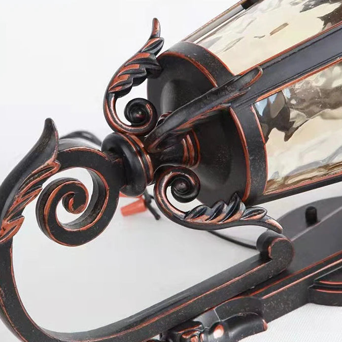 Meja Lantern Scroll Arm Outdoor Wall Light | Celestre