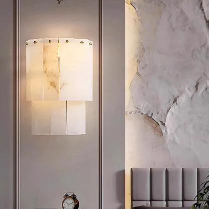 Winza Tiered Alabaster Wall Light | Celestre