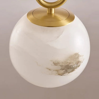 Zella Alabaster Orb Pendant Light | Celestre