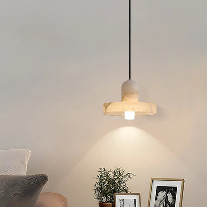 Vexa Cap Alabaster Pendant Light | Celestre