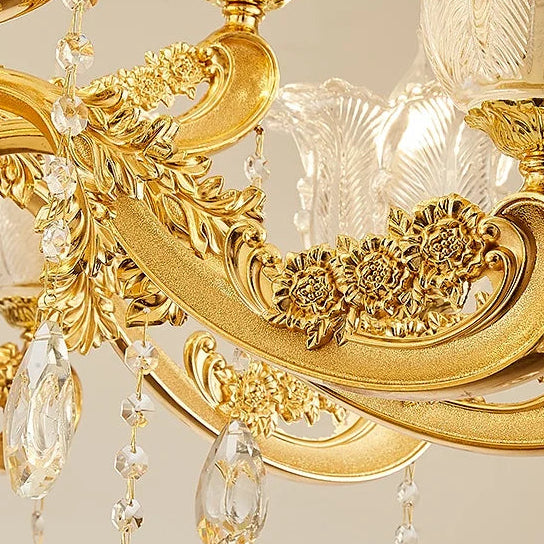 Daro Floral Tiered Crystal Chandelier | Celestre