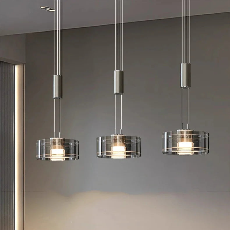 Nilo Round Cylindrical Pendant Light | Celestre