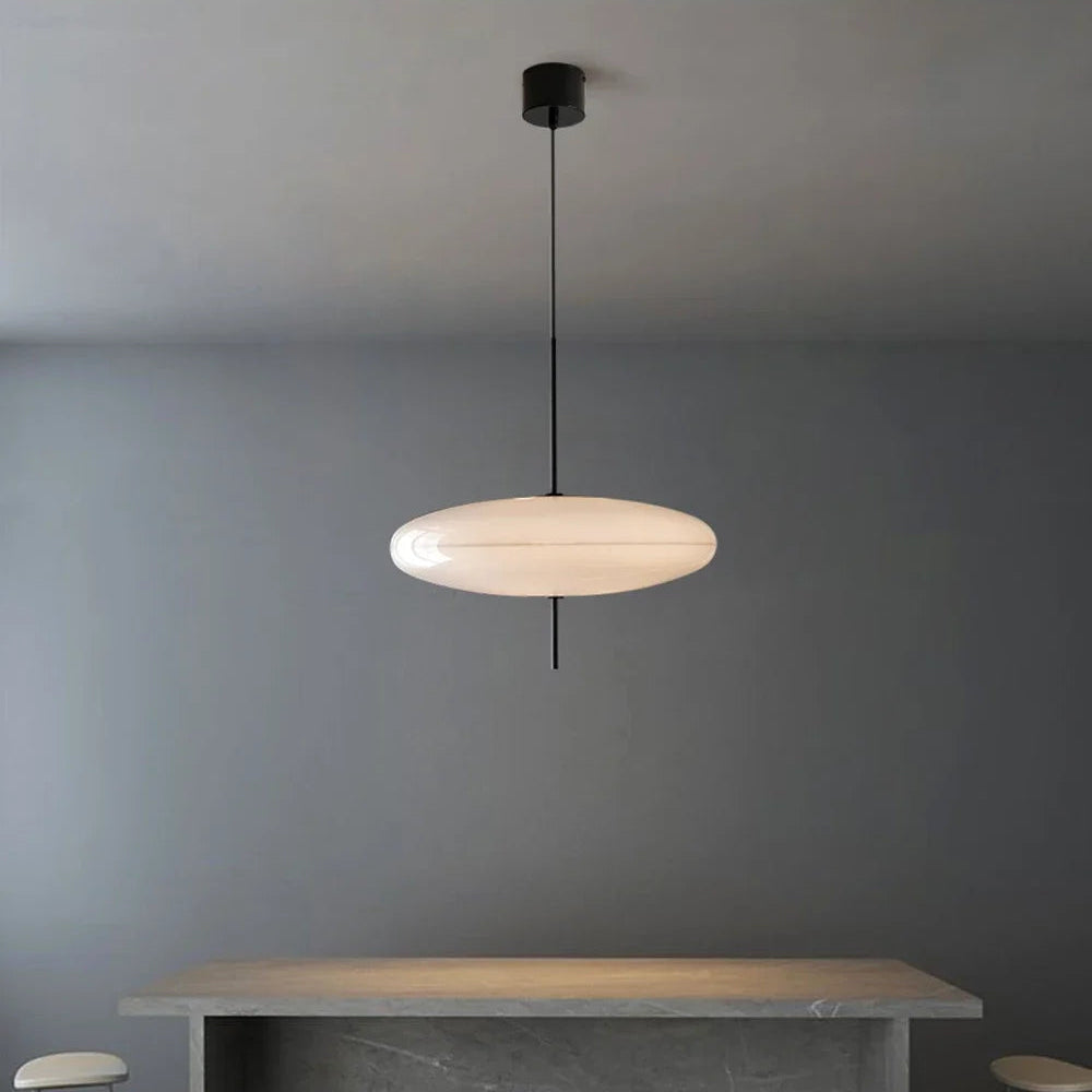 Beri Nordic Saucer Pendant Light White 30 cm | Celestre