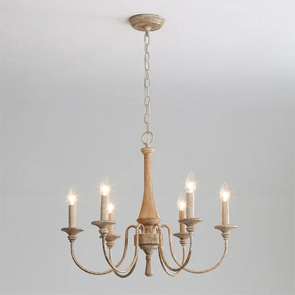 Luvo Wood Spindle Chandelier | Celestre