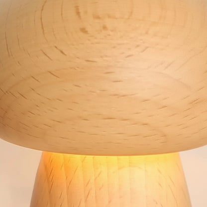 Iric Wooden Mushroom Table Lamp | Celestre
