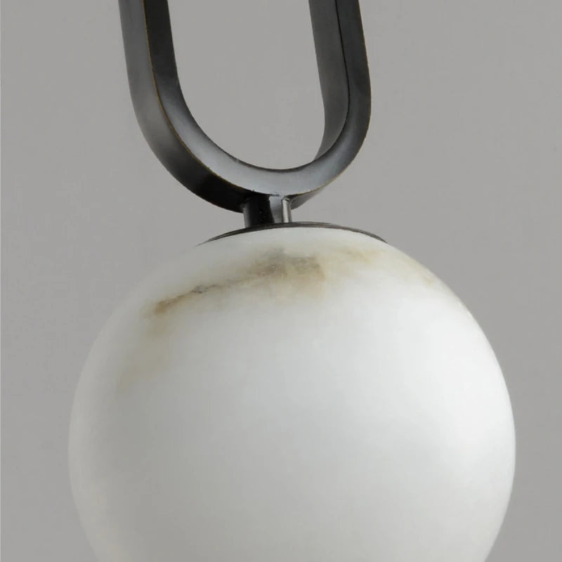 Zella Alabaster Orb Pendant Light | Celestre