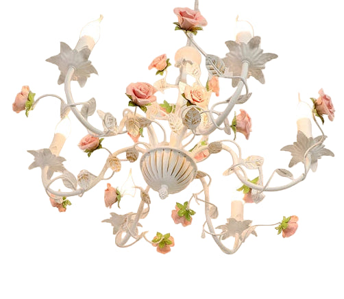 Evira Toleware Floral Chandelier | Celestre